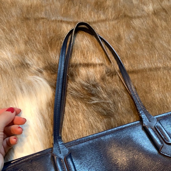 RLL Ralph Lauren navy purse tote - Picture 5 of 14